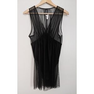 🆕 Adore Me Black Bodysuit with Mesh Cover Size S